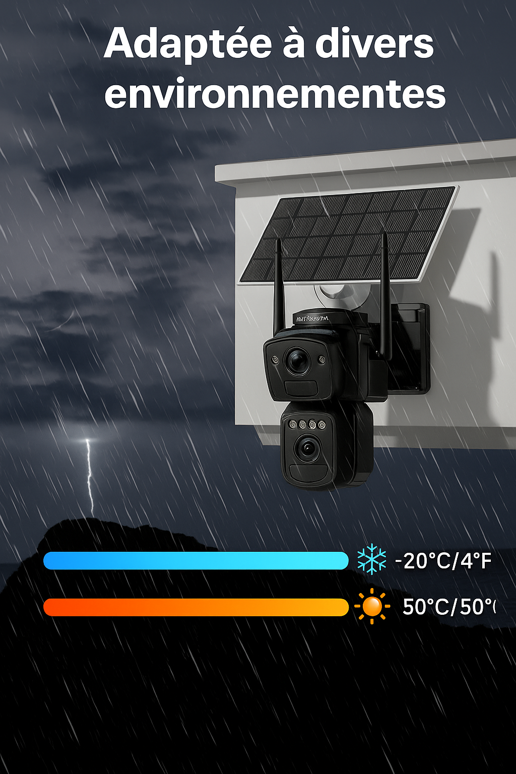 Caméra Solaire 4G – Autonome & 4G