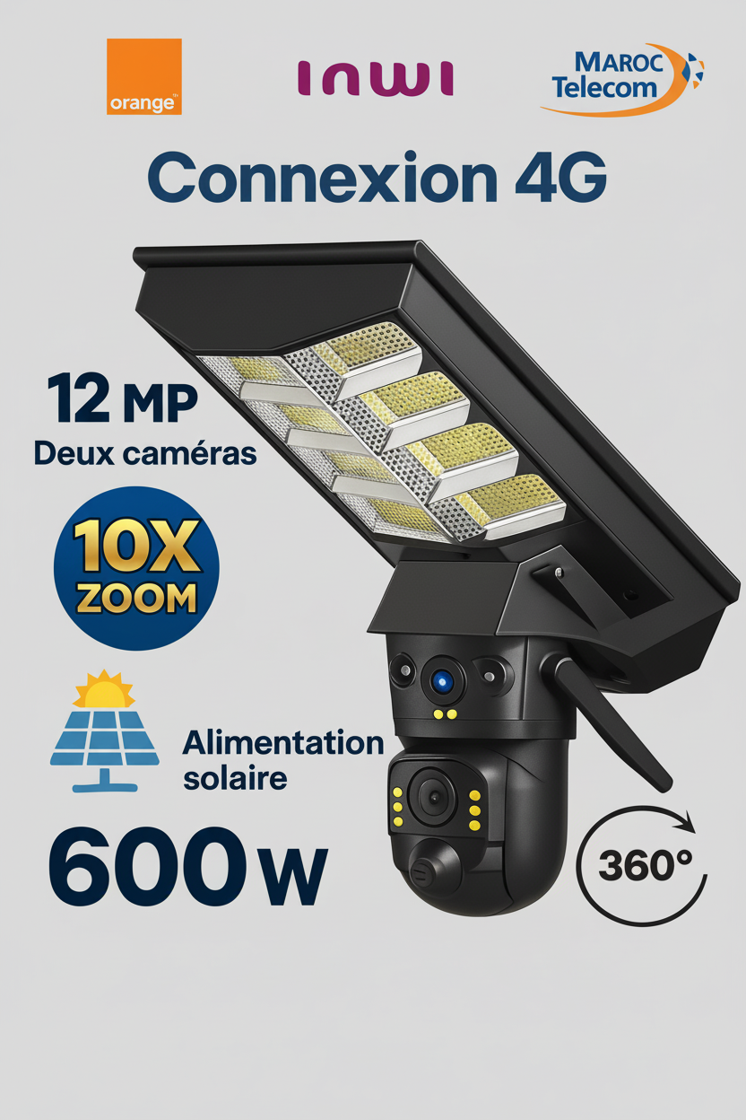 projecteur solaire camera 