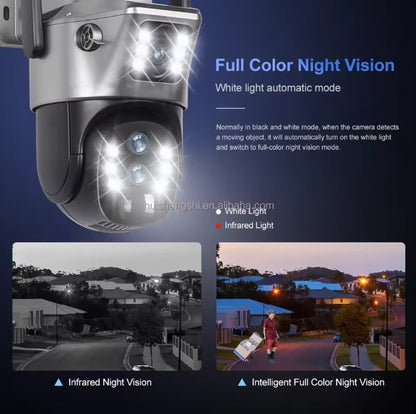 Sécurité Maximale – Caméra Solaire V380 Pro 6K – Zoom 10X – Paiement à la Livraison